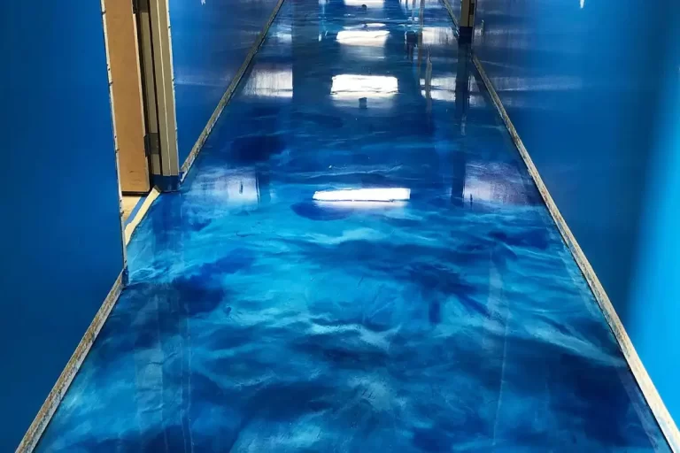 unique epoxy floor design
