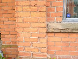 brick repair michigan, cracked brick repair