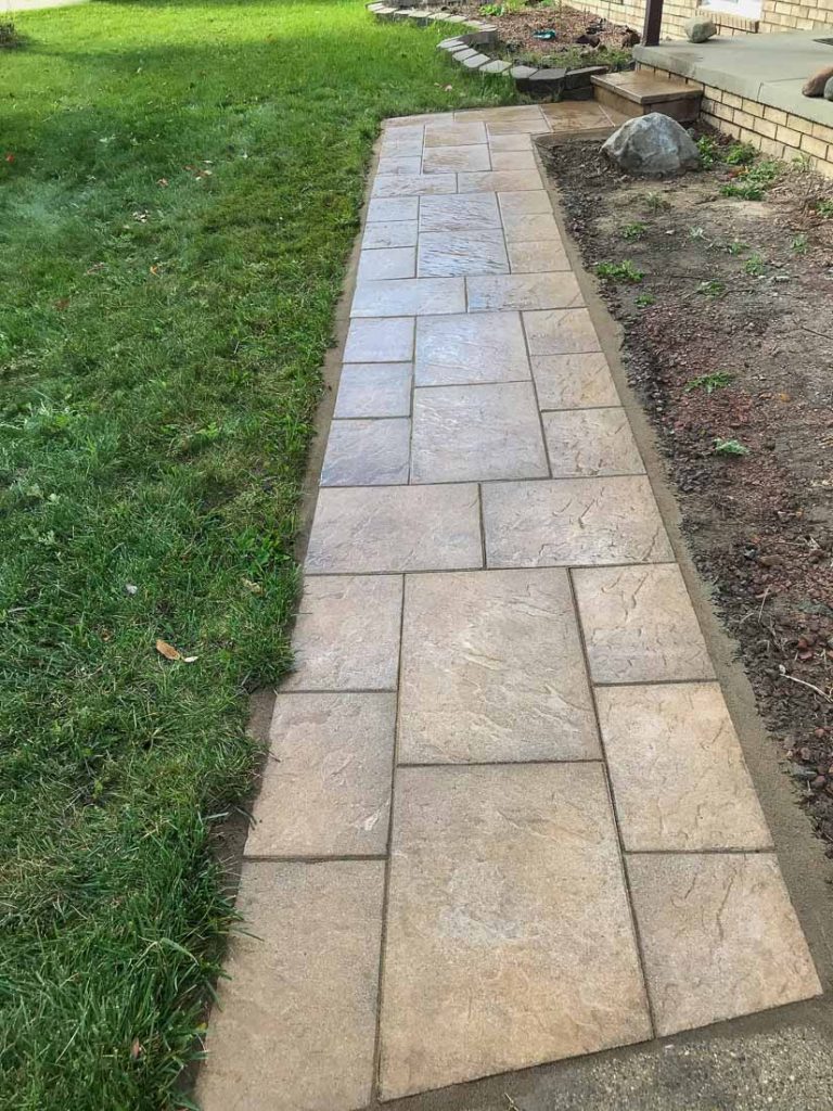 paver walkway in hardscaping design