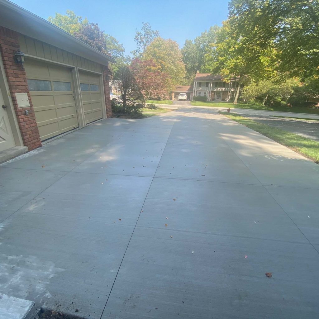 cost of a new concrete driveway average sized driveway shown