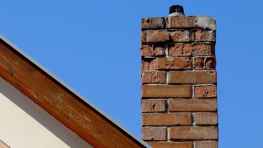 brick chimney repair, broken and cracked chimney
