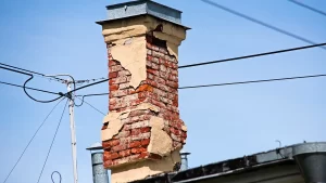 If your chimney or outside brick has cracking, or loose mortar its time for an inspection.