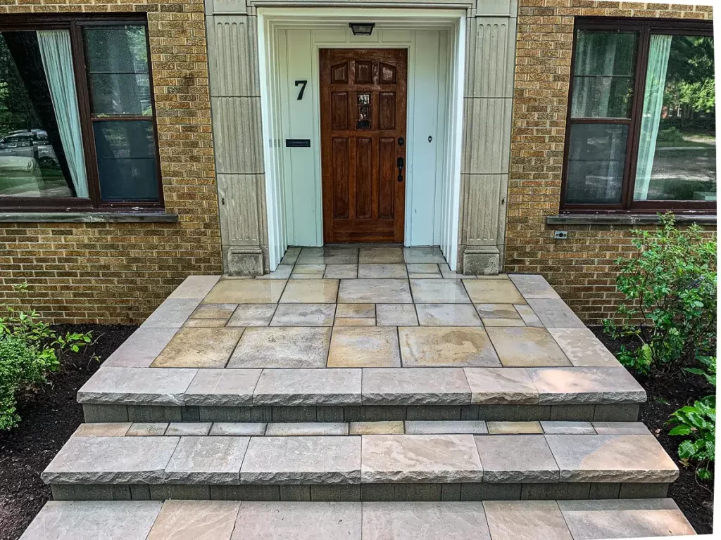porch and walkway patio restoration examples with flagstone