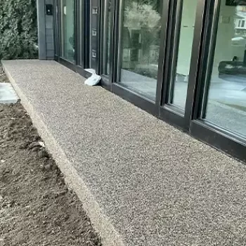 concrete patio ledge